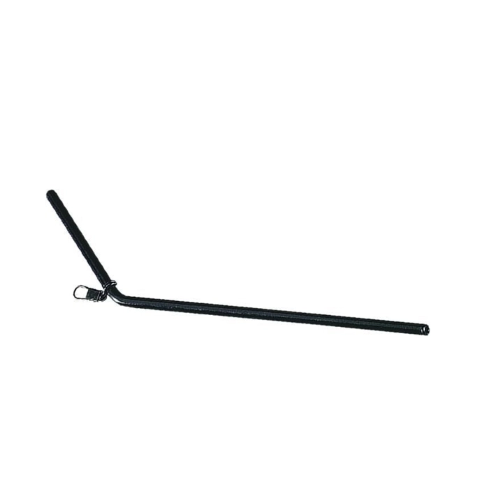 RURKA ANTYSPLĄTANIOWA WYGIĘTA  CZARNA 24CM